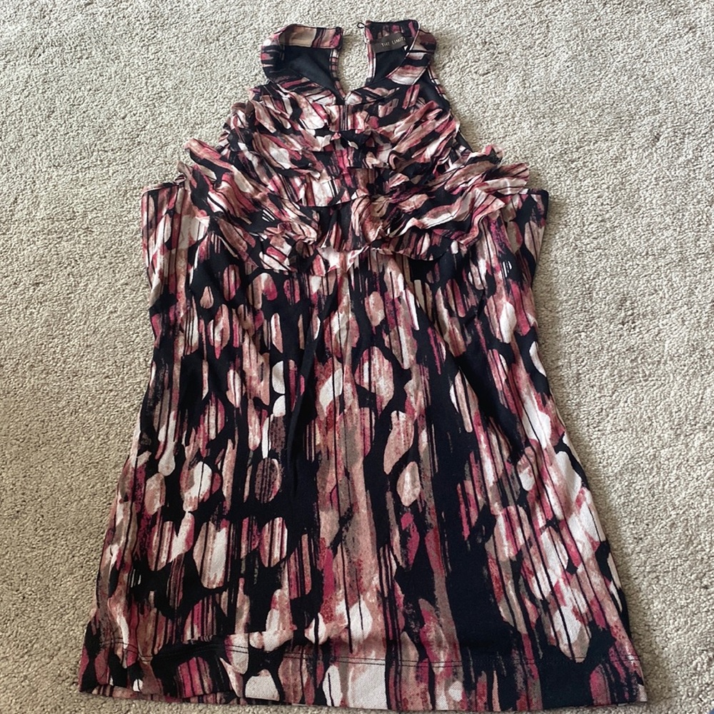 Ruffled halter top